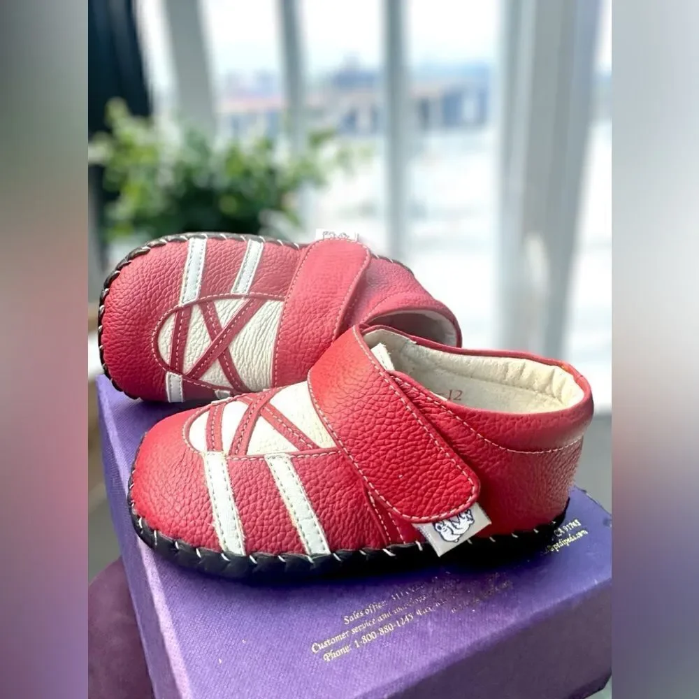 PEDIPED Hand Stitched Braden soft-soled Leather Baby Shoes Size 6-12 Months